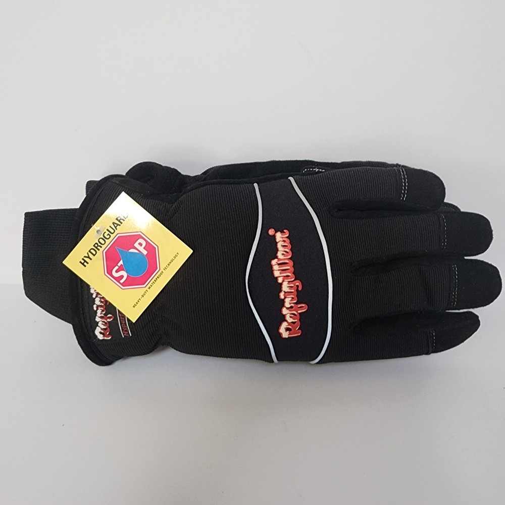 RefrigiWear HydroGuard Waterproof Insulated Leather Palm Work Gloves Black NEW